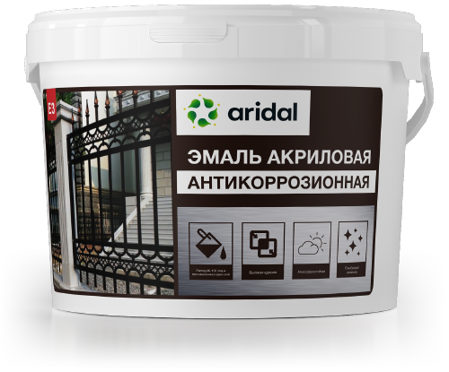 Краска эмаль по металлу ARIDAL E3